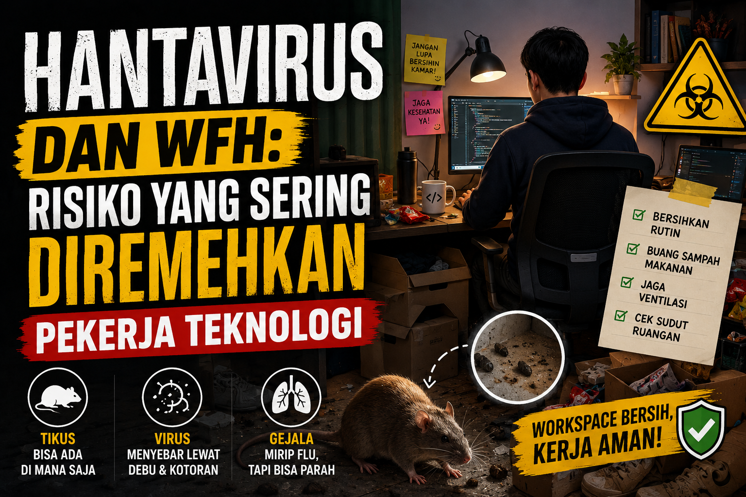 Hantavirus, WFH, dan Kebiasaan Pekerja Teknologi yang Sering Diremehkan