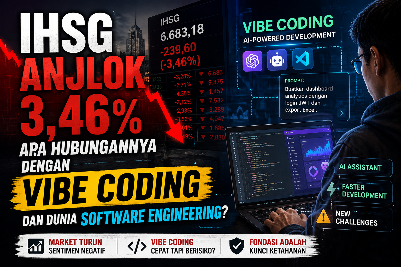 IHSG Drops 3.46%: When Financial Markets and “Vibe Coding” Start Looking Similar