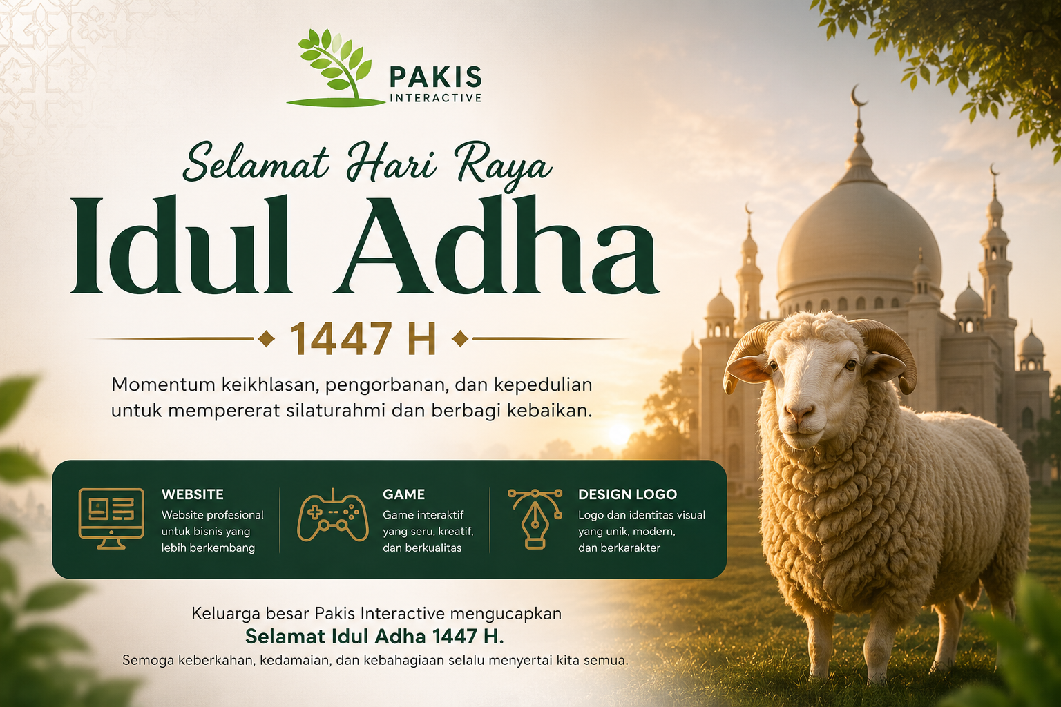 Selamat Idul Adha 1447 H: Momentum Keikhlasan, Pengorbanan, dan Kepedulian