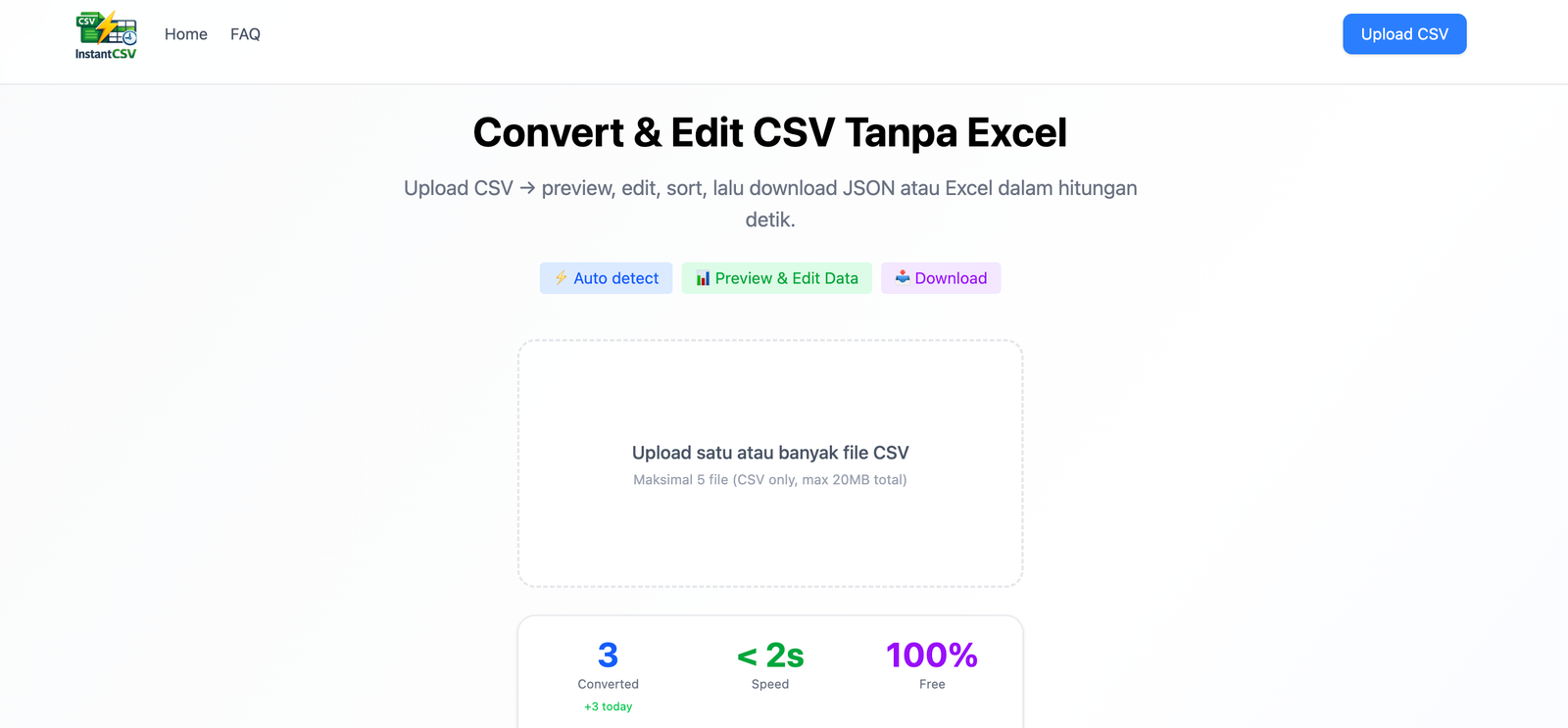 InstantCSV